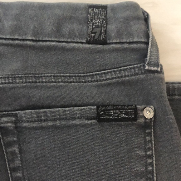 7 for All Mankind B(air) High Waisted Skinny Jeans. Dark Grey. Size 26 - Picture 2 of 8